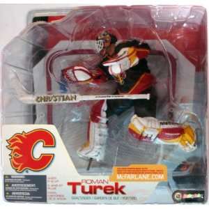   Figure Roman Turek (Calgary Flames) Black Jersey Variant Toys & Games