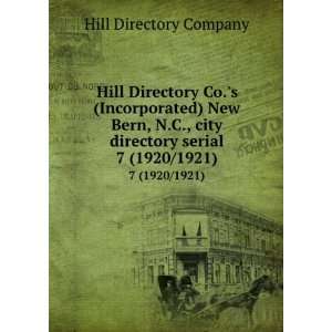  Hill Directory Co.s (Incorporated) New Bern, N.C., city 