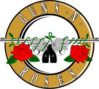Guns N Roses Music Bumper Sticker 5x5  