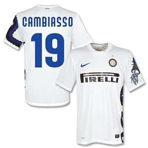  Inter Milan Away Jersey + Cambiasso 19 (Fan Style): Sports & Outdoors