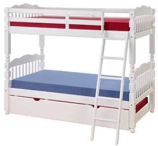 NEW CONVERTIBLE WHITE TWIN BUNK BEDS BUNKBEDS CHILDRENS  