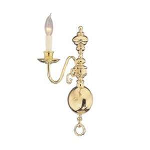  Stuyvesant Wall Sconce in Polished Brass Shade No