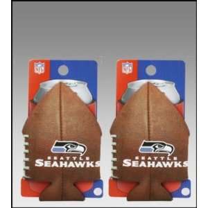   NFL SEATTLE SEAHAWKS FOOTBALL CAN COOLIE KOOZIES: Sports & Outdoors