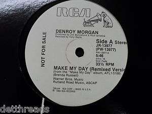 DENROY MORGAN   Make My Day   FUNK SOUL DISCO 12   RCA Promo  