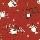 Moda   Deb Strain   Java   Red Tossed Cups