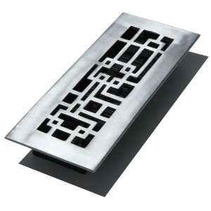  Grates ABA310 NKL 3 Inch by 10 Inch Abstract Aluminum Nickel Floor 