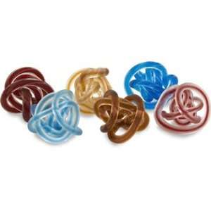  Set of 6 Glass Rope Knots: Home & Kitchen