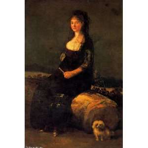   oil paintings   Francisco de Goya   24 x 36 inches   Joaquina Candado