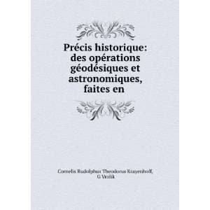  PrÃ©cis historique des opÃ©rations gÃ©odÃ©siques 