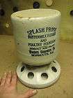 crock waterer splash proof buttermilk feed poultry fountain western 