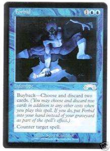 FORBID MTG MAGIC EXODUS COUNTERSPELL WITH BUYBACK  