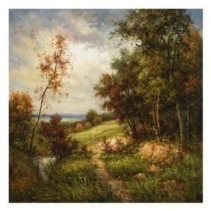  Streamside Trail Giclee Poster Print, 24x24: Home 