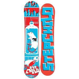  Stepchild Park Rat Snowboard  140cm Red / Blue Base 