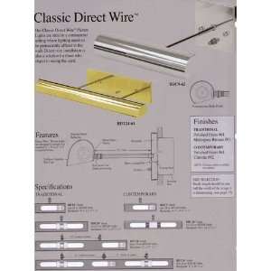  8 DIRECT WIRE PICTURE LIGHTS/CORDLESS LIGHT/POLISHED 