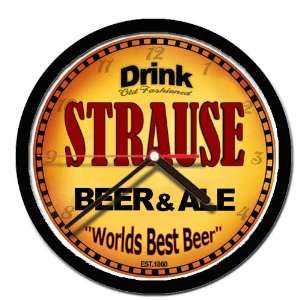  STRAUSE beer and ale cerveza wall clock: Everything Else