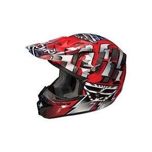   RACING YOUTH KINETIC DASH HELMET (LARGE) (RED/WHITE/BLACK): Automotive
