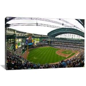  Miller Park, Home of the Brewers   Gallery Wrapped Canvas   Museum 