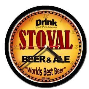  STOVAL beer and ale cerveza wall clock: Everything Else