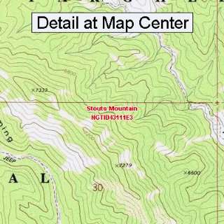  USGS Topographic Quadrangle Map   Stouts Mountain, Idaho 