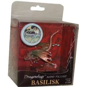   Tall Mini Dragon Figure   Basilisk with Display Base: Toys & Games