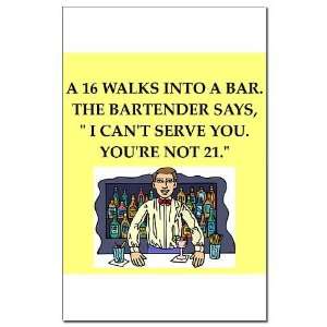  funny math joke Funny Mini Poster Print by CafePress 