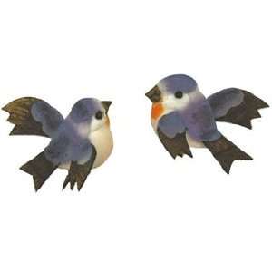   Garden Accents Small Bird Blue/White/Peach/Brown Baby Bluebird 1 1/2