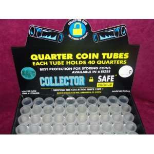   plastic w/ screw on tops for QUARTERS (DISPLAY BOX of 100): Everything