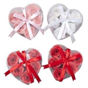  Rose Soap In Heart Shaped Box Case Pack 24: Home & Kitchen