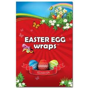  Russian Easter Egg Wraps, Egg Wraps, Shrink Wraps, Sleeves 
