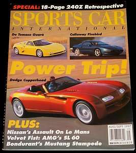   SEPT 1997 SPORTS CAR INTERNATIONAL DE TOMASO GUARA, CALLAWAY FIREBIRD