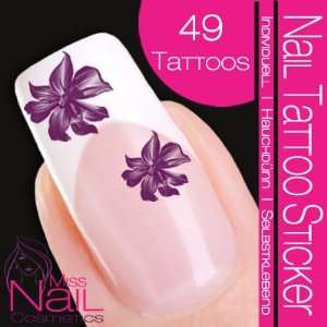  Nail Tattoo Sticker Blossom / Flower   berry: Beauty