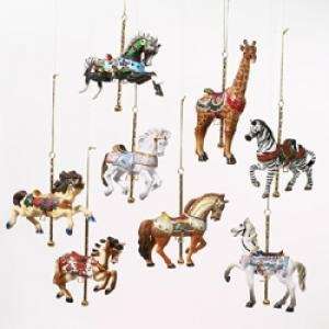  Carousel Christmas Ornament Assort of 8: Home & Kitchen