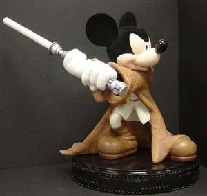   Mickey Mouse Jedi Knight Big Fig Figure Disney Star Wars 2006  