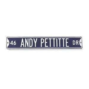  46 Andy Pettitte Authentic Street Sign: Sports & Outdoors