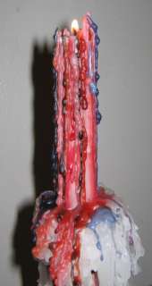  of 2 9 5 l multi colored drip taper candles new the halloween color