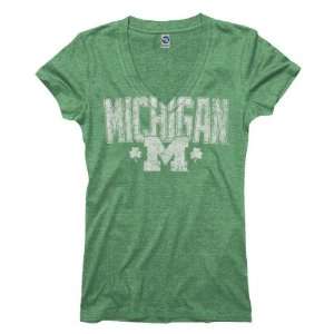 Michigan Wolverines Womens Lady Luck St. Pattys Day Ring 