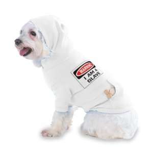   SLAVE Hooded (Hoody) T Shirt with pocket for your Dog or Cat LARGE