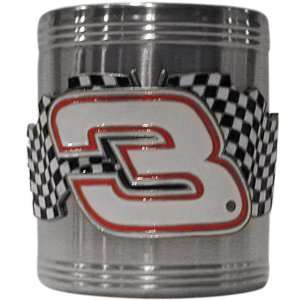   Dale Earnhardt Stainless Steel & Pewter Can Cooler