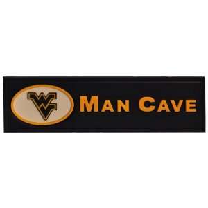   West Virginia Mountaineers Man Cave Wooden Bar Sign: Sports & Outdoors