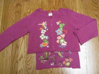 NWT CHIPIE Caramba Embroidered Cardigan Size 4/102  