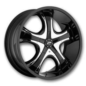   Wheels Patriarch 22 Black Low Offset Wheels Only Staggered: Toys