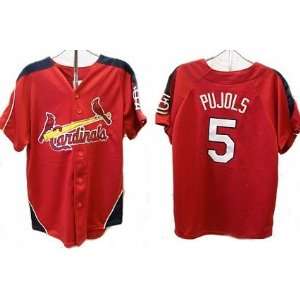  Albert Pujols Youth Laser Jersey by Majestic Athletic 