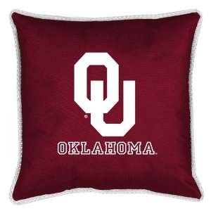 Collegiate Oklahoma Sooners Sidelines Throw Pillow  Sports 