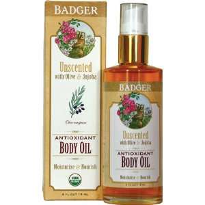  Badger Unscented Antioxidant Body Oil Health & Personal 