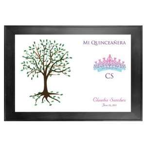  Quinceanera Guest Book Tree # 2 Crown 1 24x36 For 100 