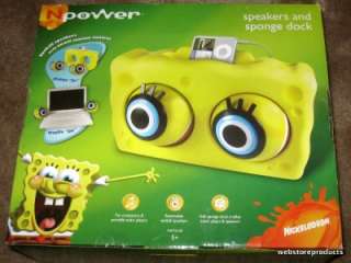 NPOWER NSP722 SB Spongebob Speakers/iPod dock Open Box  