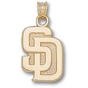  San Diego Padres 10K Gold SD 5/8 Pendant Sports 