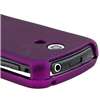   +Purple Rubber Hard Coated Case+LCD SP For Samsung Epic 4G SPH D700