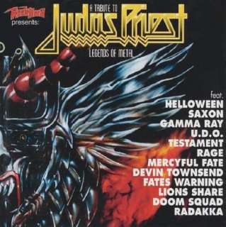 Front cover to the insert of the 1996 Century Media Judas Priest 