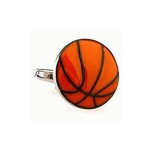   Basket Ball Cufflinks Cuff Links Sports NBA College 